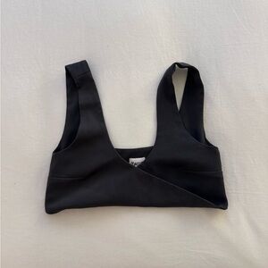 Gray Sleeveless Crop Top